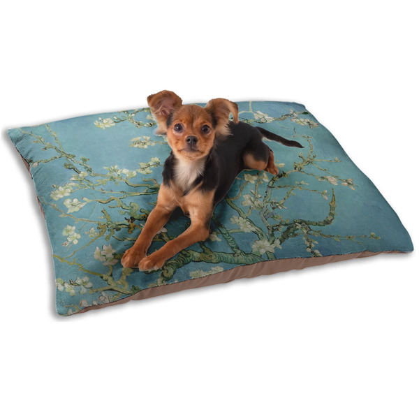 Custom Almond Blossoms (Van Gogh) Dog Bed - Small