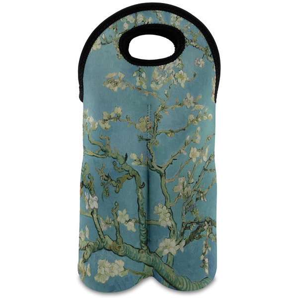 Custom Almond Blossoms (Van Gogh) Wine Tote Bag (2 Bottles)