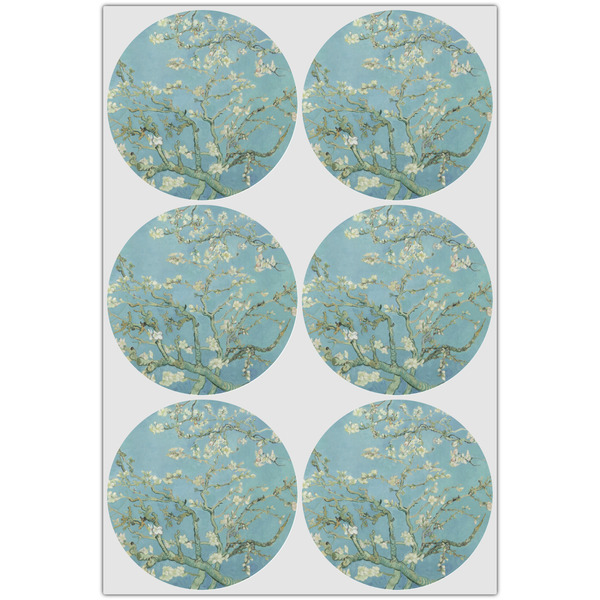 Almond Blossoms (Van Gogh) Drink Topper - Large - Set of 6