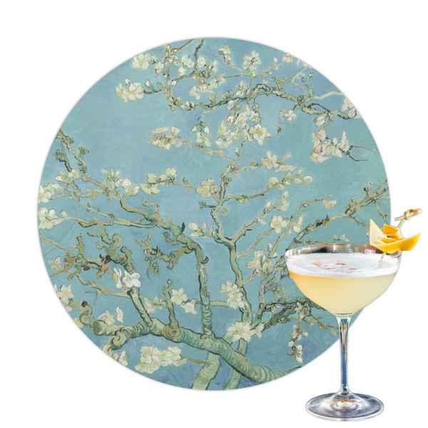 Custom Almond Blossoms (Van Gogh) Printed Drink Topper