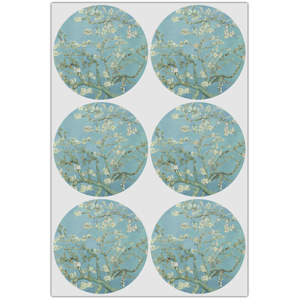 Almond Blossoms (Van Gogh) Drink Topper - XLarge - Set of 6