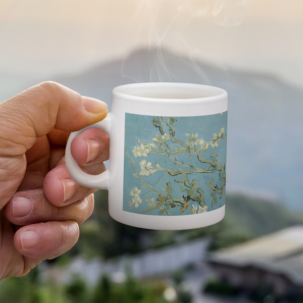 Custom Almond Blossoms (Van Gogh) Single Shot Espresso Cup - Single