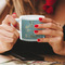 Almond Blossoms (Van Gogh) Espresso Cup - 6oz (Double Shot) LIFESTYLE (Woman hands cropped)