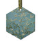 Almond Blossoms (Van Gogh) Flat Glass Ornament - Hexagon