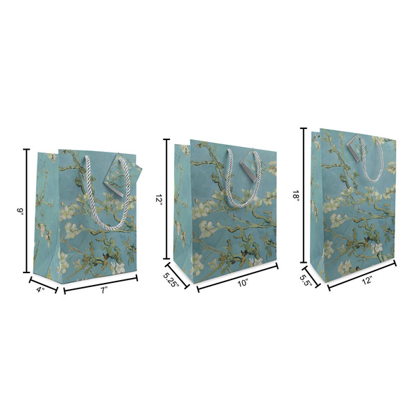 Almond Blossoms (Van Gogh) Gift Bags - All Sizes - Dimensions