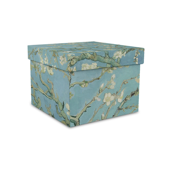 Custom Almond Blossoms (Van Gogh) Gift Box with Lid - Canvas Wrapped - Small