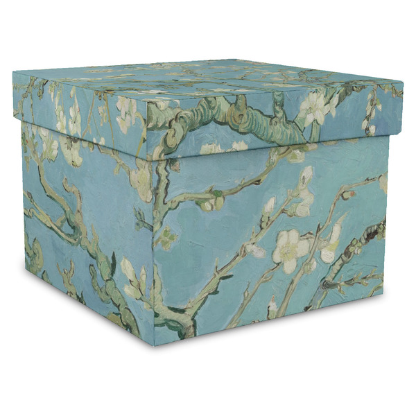 Custom Almond Blossoms (Van Gogh) Gift Box with Lid - Canvas Wrapped - X-Large