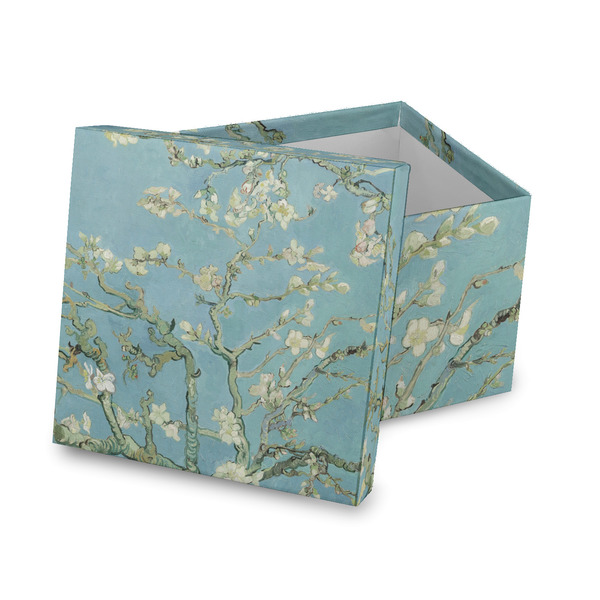 Custom Almond Blossoms (Van Gogh) Gift Box with Lid - Canvas Wrapped