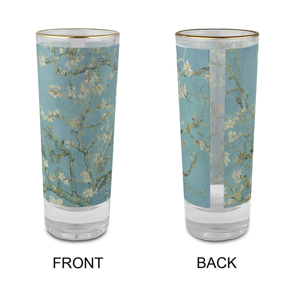 Almond Blossoms (Van Gogh) Glass Shot Glass - 2 oz - Single - APPROVAL