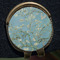 Almond Blossoms (Van Gogh) Golf Ball Marker Hat Clip - Gold - Close Up