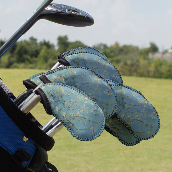 Custom Almond Blossoms (Van Gogh) Golf Club Iron Cover - Set of 9
