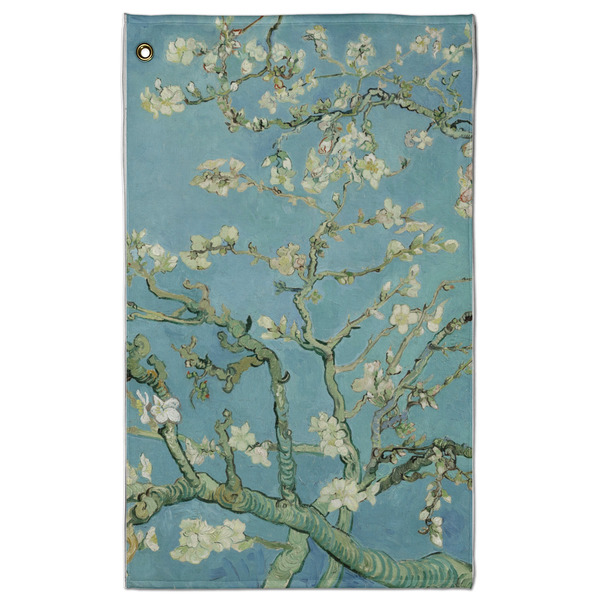 Custom Almond Blossoms (Van Gogh) Golf Towel - Poly-Cotton Blend