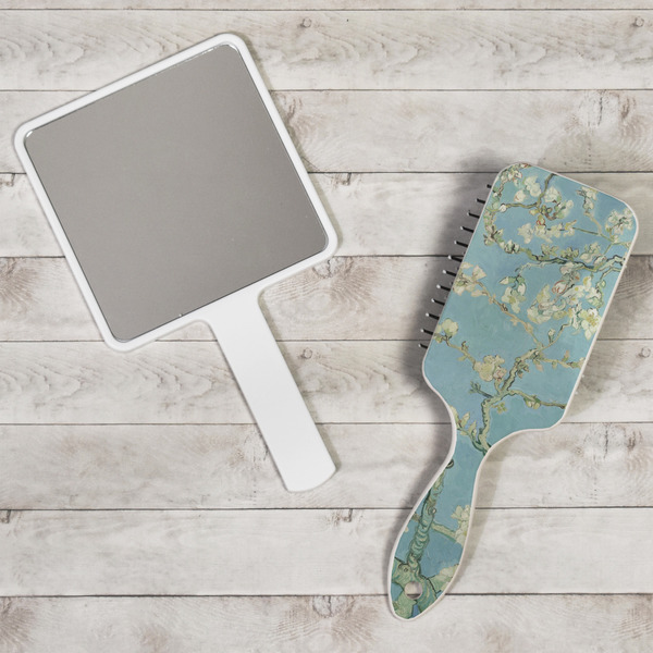 Almond Blossoms (Van Gogh) Hair Brush - In Context