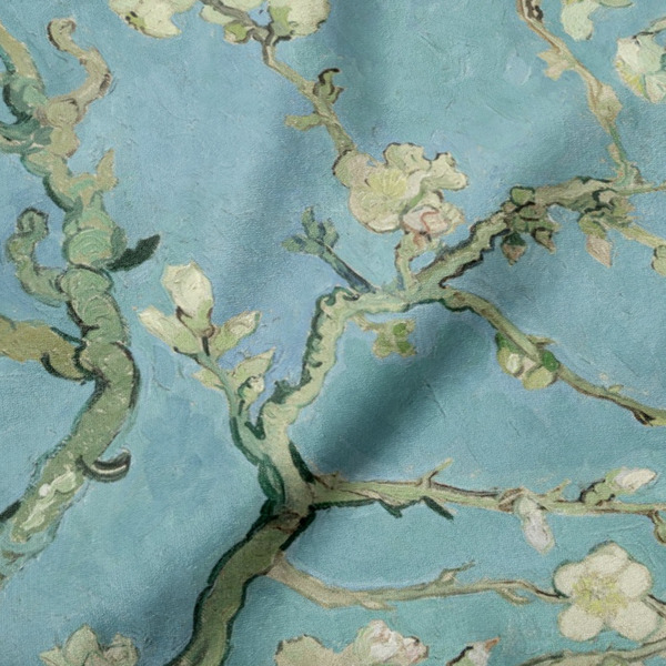 Almond Blossoms (Van Gogh) Hooded Baby Towel- Detail Close Up