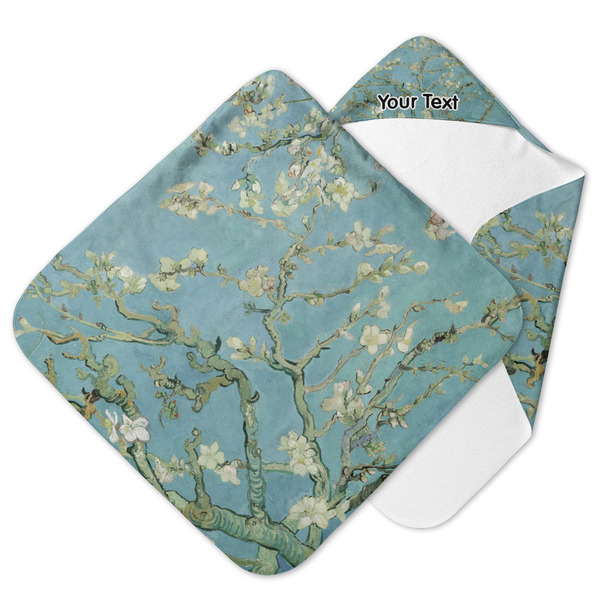 Custom Almond Blossoms (Van Gogh) Hooded Baby Towel