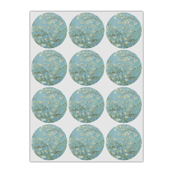 Almond Blossoms (Van Gogh) Icing Circle - Small - Set of 12
