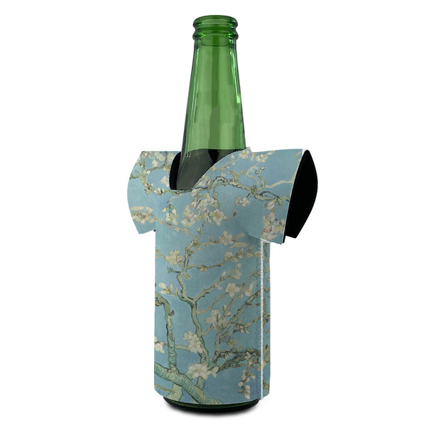 Almond Blossoms (Van Gogh) Jersey Bottle Cooler - ANGLE (on bottle)