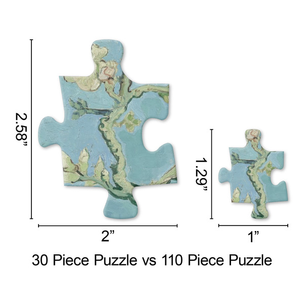 Almond Blossoms (Van Gogh) Jigsaw Puzzle - Piece Comparison