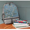 Almond Blossoms (Van Gogh) Large Backpack - Gray - On Desk