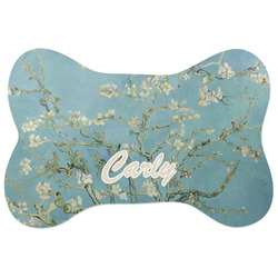 Almond Blossoms (Van Gogh) Bone Shaped Dog Food Mat