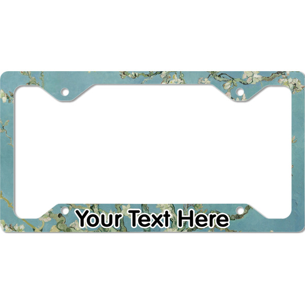Custom Almond Blossoms (Van Gogh) License Plate Frame - Style C