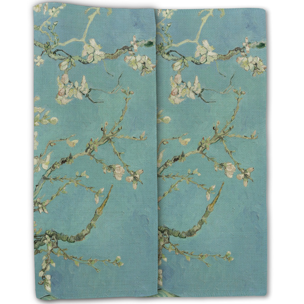 Almond Blossoms (Van Gogh) Linen Placemat - Folded Half (double sided)