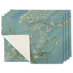 Almond Blossoms (Van Gogh) Single-Sided Linen Placemat - Set of 4