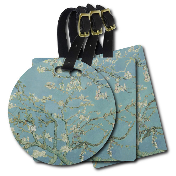 Custom Almond Blossoms (Van Gogh) Plastic Luggage Tag