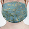 Almond Blossoms (Van Gogh) Mask - Pleated (new) Front View on Girl