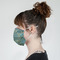 Almond Blossoms (Van Gogh) Mask - Side View on Girl