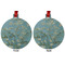 Almond Blossoms (Van Gogh) Metal Ball Ornament - Front and Back