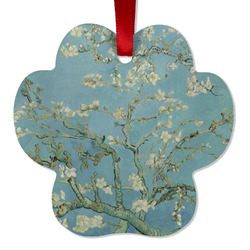 Almond Blossoms (Van Gogh) Metal Paw Ornament - Double Sided