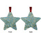 Almond Blossoms (Van Gogh) Metal Star Ornament - Front and Back