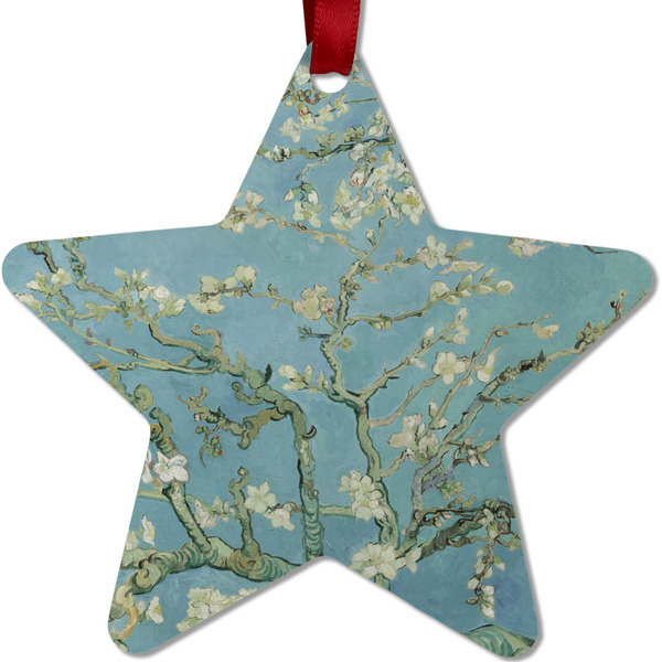 Almond Blossoms (Van Gogh) Metal Star Ornament - Front