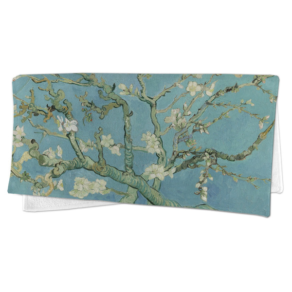 Almond Blossoms (Van Gogh) Microfiber Dish Rag - FOLDED (half)