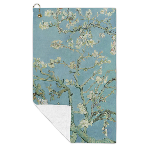 Almond Blossoms (Van Gogh) Microfiber Golf Towels - FOLD
