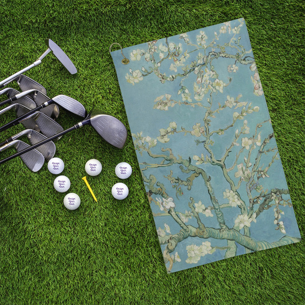 Almond Blossoms (Van Gogh) Microfiber Golf Towels - LIFESTYLE