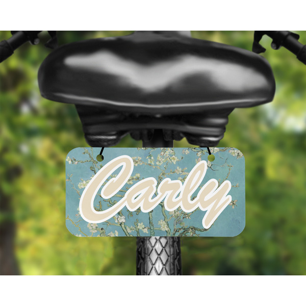 Almond Blossoms (Van Gogh) Mini License Plate on Bicycle - LIFESTYLE Two holes