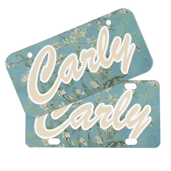 Almond Blossoms (Van Gogh) Mini License Plates - MAIN (4 and 2 Holes)