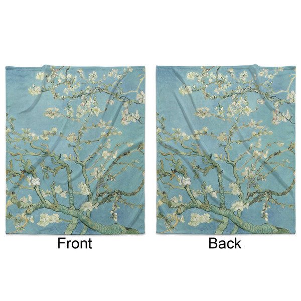 Almond Blossoms (Van Gogh) Minky Blanket - 50"x60" - Double Sided - Front & Back