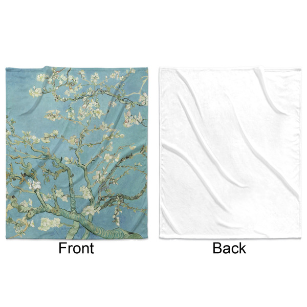 Almond Blossoms (Van Gogh) Minky Blanket - 50"x60" - Single Sided - Front & Back