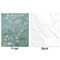 Almond Blossoms (Van Gogh) Minky Blanket - 50"x60" - Single Sided - Front & Back