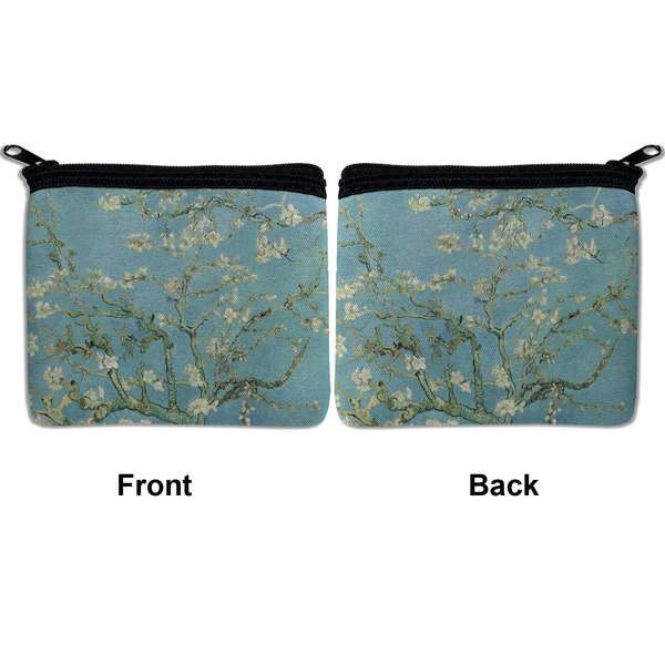 Almond Blossoms (Van Gogh) Neoprene Coin Purse - Front & Back (APPROVAL)