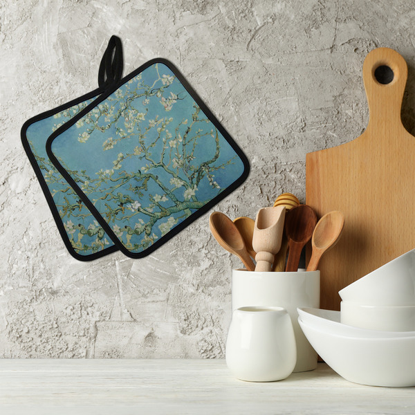 Almond Blossoms (Van Gogh) Neoprene Pot Holder - Set of 2  LIFESTYLE
