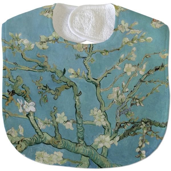 Almond Blossoms (Van Gogh) New Baby Bib - Closed and Folded