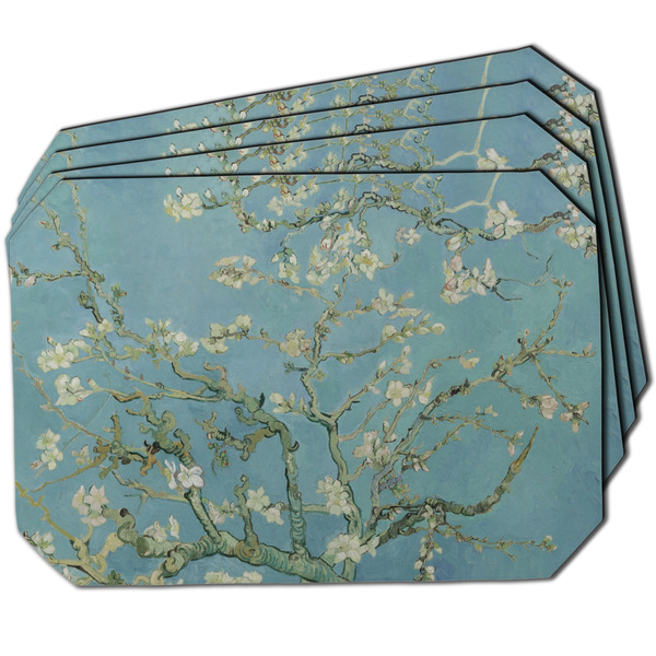 Custom Almond Blossoms (Van Gogh) Dining Table Mat - Octagon