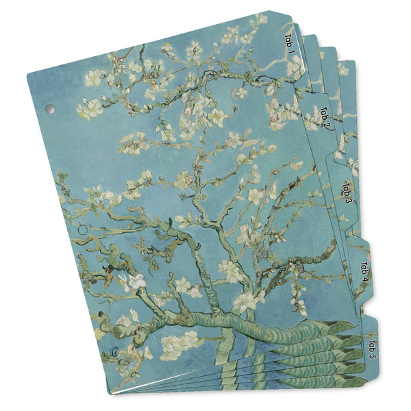 Custom Almond Blossoms (Van Gogh) Binder Tab Divider Set