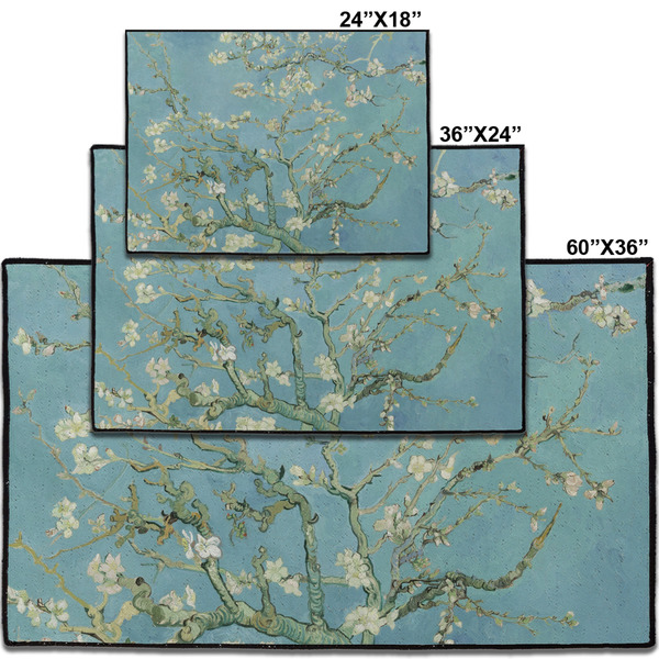Almond Blossoms (Van Gogh) Personalized Door Mat - Group Parent IMF