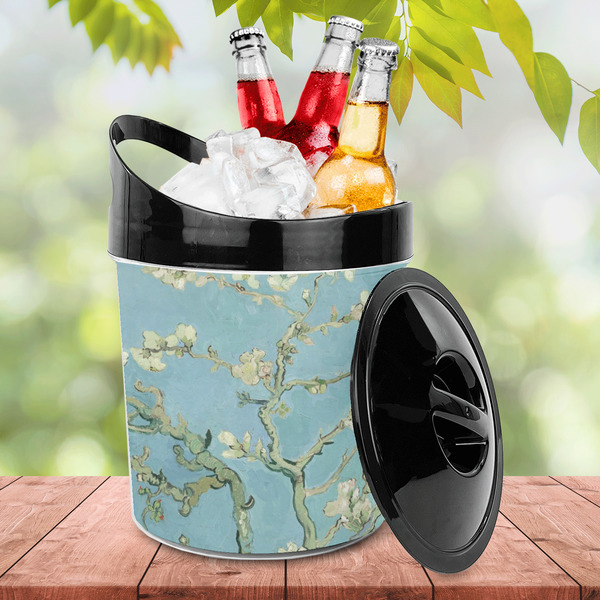 Almond Blossoms (Van Gogh) Plastic Ice Bucket - LIFESTYLE