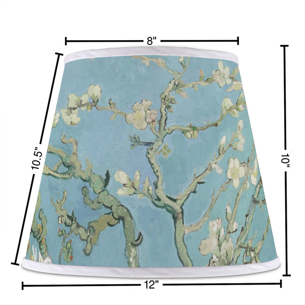 Almond Blossoms (Van Gogh) Poly Film Empire Lampshade - Dimensions